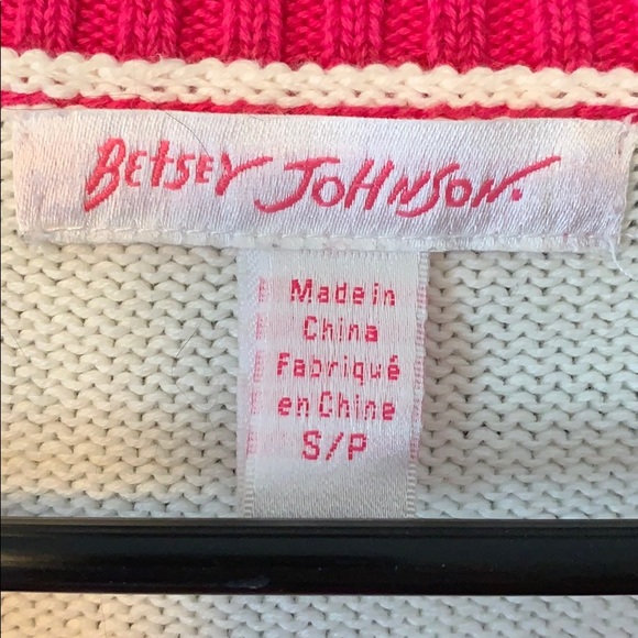 Rare Betsey Johnson Crop Sweater - Picture 3 of 3